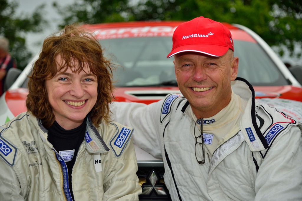 Steen Andersen og Iben Louring er blandt de mest erfarne rallykørere i Danmark og tager medgang og modgang med samme gode humør.
(Foto: Michael Eisenberg)